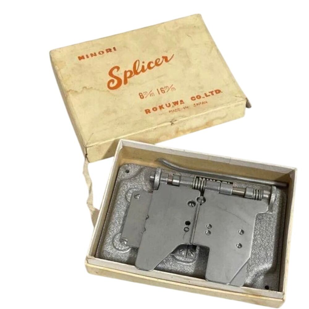 Vintage Minori Film Splicer for 8mm & 16mm, Rokuwa Co in Japan w/ Box